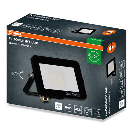 LED-Strahler Halogen-Außenstrahler 10W 4000K 900lm IP65 FLOODLIGHT LUX OSRAM