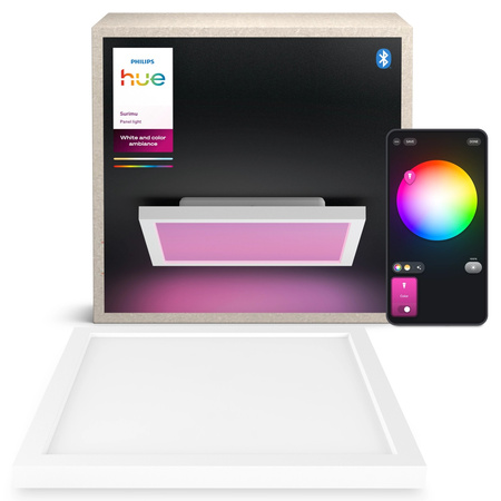 LED-Panel Deckenleuchte 30x30 cm 25W 1760lm IP20 Weiß und Farbe Ambiance RGB + TW Weiß Smart SMART Zigbee Bluetooth Surimu Philips HUE