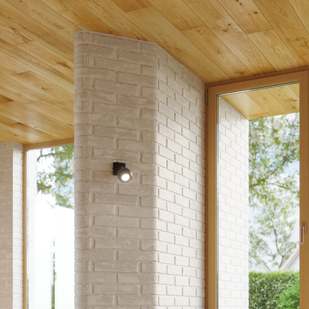 LED OCULARE GU10Wandleuchte Moving schwarz SOLLUX