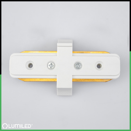 Gerader Steckverbinder für 1-Phasen-Stromschienen-System Weiß LUMILED