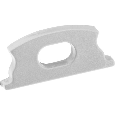 Anodisiertes Aluminium LED-Profil KM24 mit Klarglasabdeckung und Endkappen, 2m Silber LUMILED