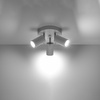 RING Deckenleuchte 3xGU10 Reflektor Halogen Leuchte Beweglich Weiß SOLLUX