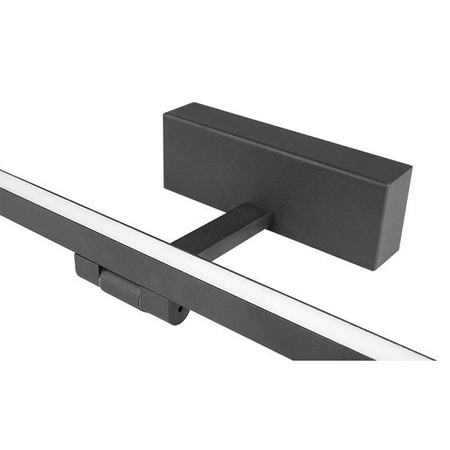 LED Wandleuchte über Spiegel 14W 700lm 4000K 116° Schwarz 60cm Lappa Masterled