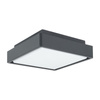 Garten-Wandleuchte Plafond BENI 18W 4000K IP65 Quadratisch SU-MA