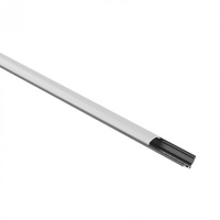 Aluminium LED-Profil für Gipskarton REGIPS Fliesenunterprofil Schwarz 1m mit Schwarzem Lampenschirm für LED-Streifen + Endkappen GN Ecolight Serie