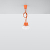 DIEGO LED Pendel-Deckenleuchte 3xE27 Orange Ausleger SOLLUX