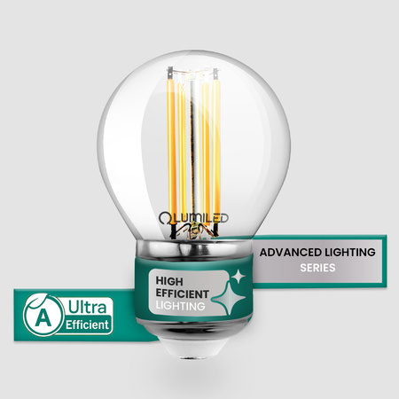 LED-Lampe E27 Kugel P45 2,2W 470lm = 40W 2700K warmweiß 360° Filament Energieklasse A LUMILED