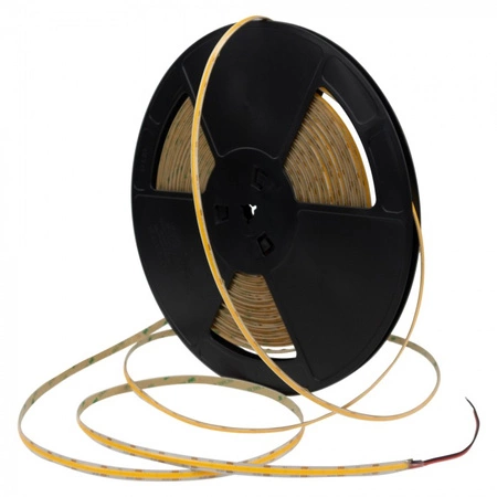 LED-Streifen COB 9W/m 1125lm/m 480LED/m 12V 6000K Kalt IP67 Rolle 20m Ecolight