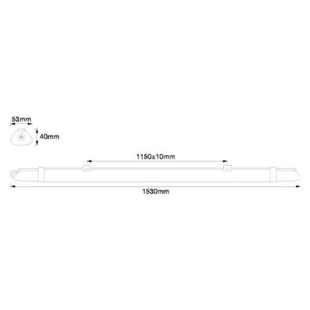 LED Linienlampe 24W 2160lm 4000K neutral 150cm hermetisch IP65 SUBMARINE LEDVANCE