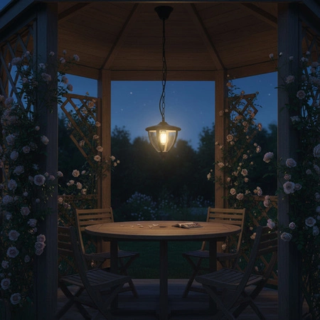 Hängende Gartenlampe E27, Hängende Gartenlaterne ARETOS LUMILED