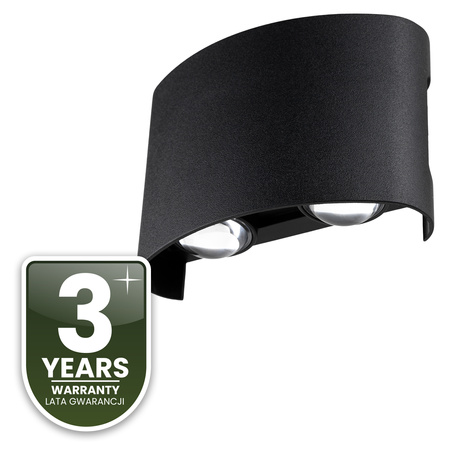 Wandleuchte Außen, Garten-Wandleuchte IP54 4W nach oben und unten UBERO LUMILED