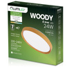 Plafond LED-Deckenleuchte WOODY 24W 4000K Rund IP44 32cm LUMILED