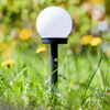 LUMILED LED Solar Gartenlampe ATRIS Driven White Ball 10cm RGB