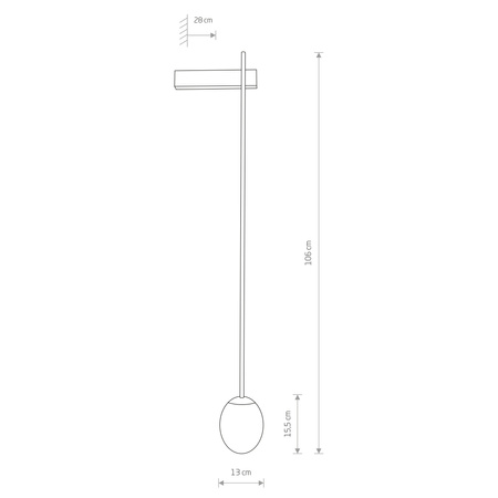 ICE EGG B 8125 Nowodvorski Wandleuchte Weiß und Schwarz G9 IP44 Wandleuchte Modern