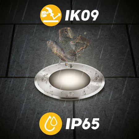 Boden-Einbauleuchte GU10, Bodenstrahler IP65 IK09 Rund CATIO 2 LUMILED