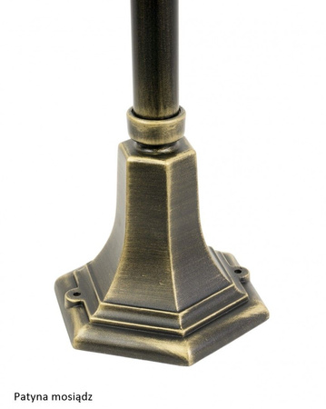 Außengartenlampe LATERNE E27 Retro Classic K 5002/1 164cm schwarz Su-Ma