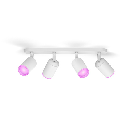 Philips HUE Weiß und Farbe Ambiance Fugato Lampe 4x4.2W Bluetooth Zigbee