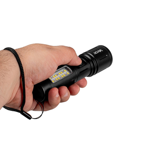 Wiederaufladbare taktische LED-Taschenlampe 5W 260lm Handheld Power + SMD VA0184 VAYOX