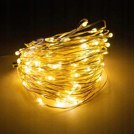 Garten Solar Girlande Ornamental Lichterkette 200 LED 22m Warm Farbe