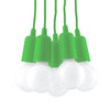 DIEGO LED-Hängeleuchte 5xE27 Grün SOLLUX