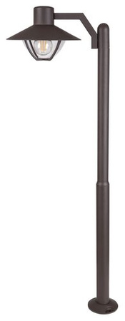 Outdoor LED Gartenlampe ALMADA E27 IP44 Laternenmast 103cm Braun RABALUX