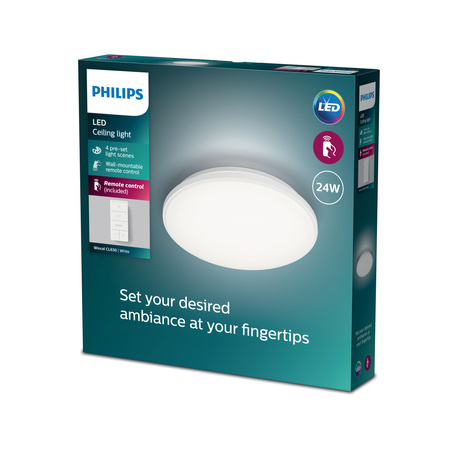 LED Plafond Deckenleuchte 24W 2700-6500K dimmbar CCT 39cm WINCEL + PHILIPS PILOT