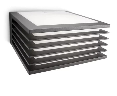 LED Gartenleuchte Wandleuchte SHADES myGarden E27 IP44 Anthrazit PHILIPS