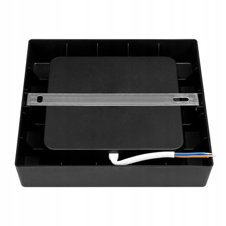 LED-Panel-Deckenleuchte 12W 960lm 4000K Neutral Anbauleuchte Quadratisch Schwarz Proma Masterled