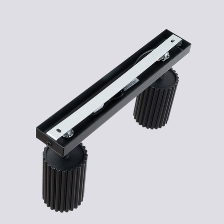 Tuba Spot Reflektor Deckenleuchte 2x GU10 Schwarz Carbon Deep Space SL.1580 Sollux