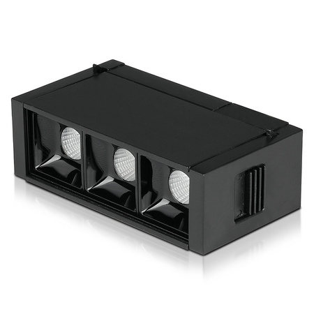 LED-Schienenstrahler 3x1W 3000K Schwarz SMD IP20 Magnetsystem 24V VT-4143 V-TAC