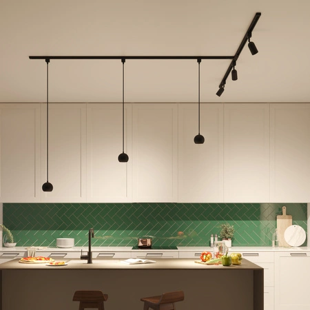 LED GU10 Einphasig Schwarz EasyLink Colby Philips Pendelschienenleuchte