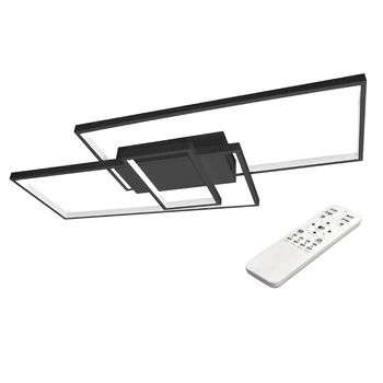 LED Kronleuchter Deckenleuchte 90W CCT GALAXIS VELA Schwarz + Fernbedienung