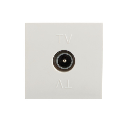 Antennenbuchse TV Koaxial Quadratisch Weiß Büro Kanlux
