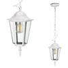 Garten-Hängeleuchte E27 Weiß IP54 LO 4105 Kobi