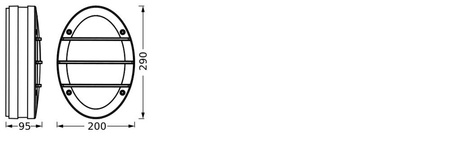 LED E27 IP65 IK06 Grau Endura Ledvance Gartenleuchte für draußen