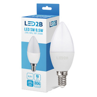 LED-Lampe E14 Ball 9W 806lm 6500K Kalt 180° LED2B Kobi