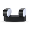LED-Wandleuchte 12W 3000K IP65 350° drehbar Double Black VT-814 V-TAC