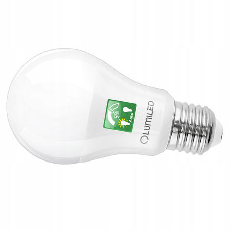 LED Lampen E27, Glühbirne A60 mit Bewegungssensor 10W = 75W 1055lm 260° 3000K warm LUMILED