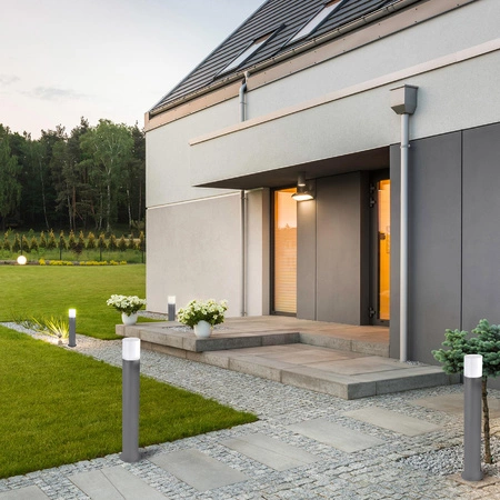 Gartenleuchte LED Post E27 TUBA Graphit 60cm DALLAS GOLDLUX (Polux)