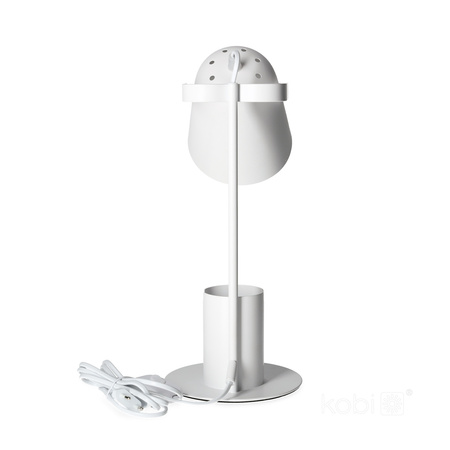 Bewegliche Schulnachttisch-Schreibtischlampe E27 Weiß