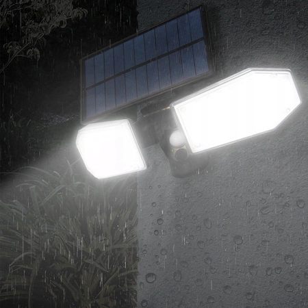 LED Solarstrahler 78x LED 15W 450lm Kaltbewegungssensor IP65