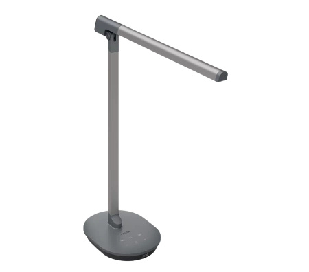 SWORD 12W CCT LED Tisch-Schreibtischlampe dimmbar grau PHILIPS