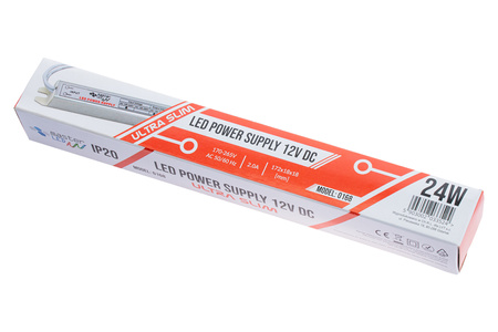 LED-Leisten-Netzteil 2A 24W 12V DC SLIM Möbel-Netzteil