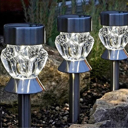 LED-Solar-Gartenlampe eingebettetes CRYSTAL RGB