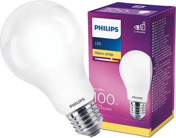 E27 A60 LED Lampen 10,5 W = 100 W, 1521 lm, 2700 K, warm 300 ° PHILIPS Classic