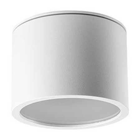 GRANDI LED Aufbau-Halogen-Deckenleuchte GX53 IP54 Rundrohr weiß