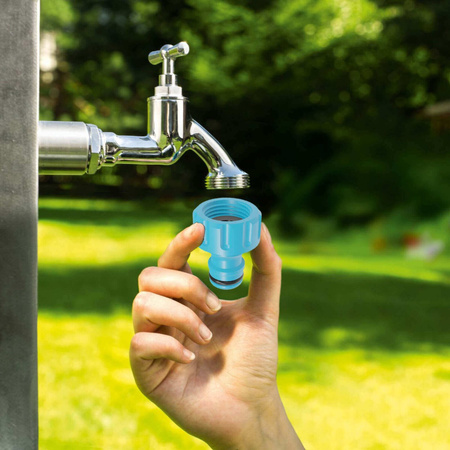 3/4" Garten-Wasserschlauch-Set 50m, gerader Sprinkler, Gewindeanschluss, Schnellverschluss, 3/4" Schnellkupplung Überlauf CELLFAST