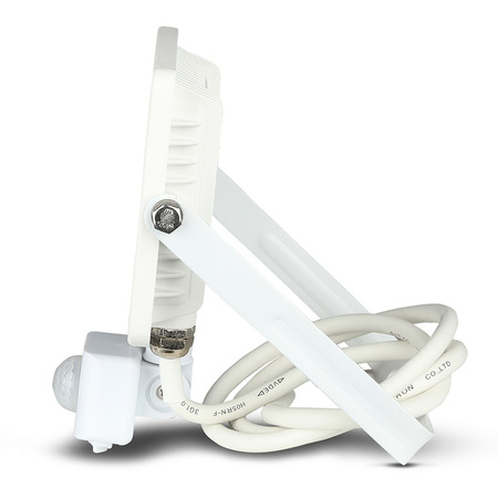 LED Fluter 20W 1600lm 6400K IP65 Weiß mit Bewegungssensor und CUT-OFF-Funktion Samsung Chip VT-20-SW V-TAC