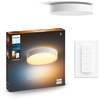 LED Plafond Deckenleuchte Enrave Weiß 33.5W 42.5cm CCT PHILIPS HUE Bluetooth + Dimmschalter