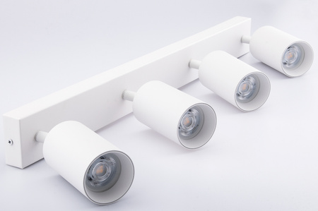 QUALIS SPOT Deckenleuchte Reflektor Halogenleuchte 4xGU10Weiß